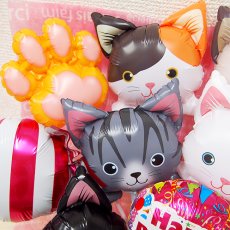 画像2: 【地域限定 送料無料】【猫 バルーンアレンジ】 ねこ 開店祝い オープン記念  ペットショップ ペットサロン 犬猫病院 動物病院 オープン お祝い 商売繁盛 招き猫 バルーン 誕生日 お店 花 送別 感謝 開店 周年 アレンジメント キャット アレンジ  送料無料  balloon (2)